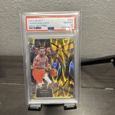 2023-24 Select - Premier Level Gold Tectonic Prizm #103 Cason Wallace /10 PSA 10