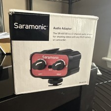 Saramonic SR-AX100 2-Channel Audio Adapter with 3.5mm Mic input for DSLR Cameras