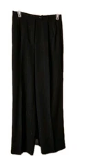 Worthington Women's Silver Pinstripe Black Dress Pants Size 8 Petite