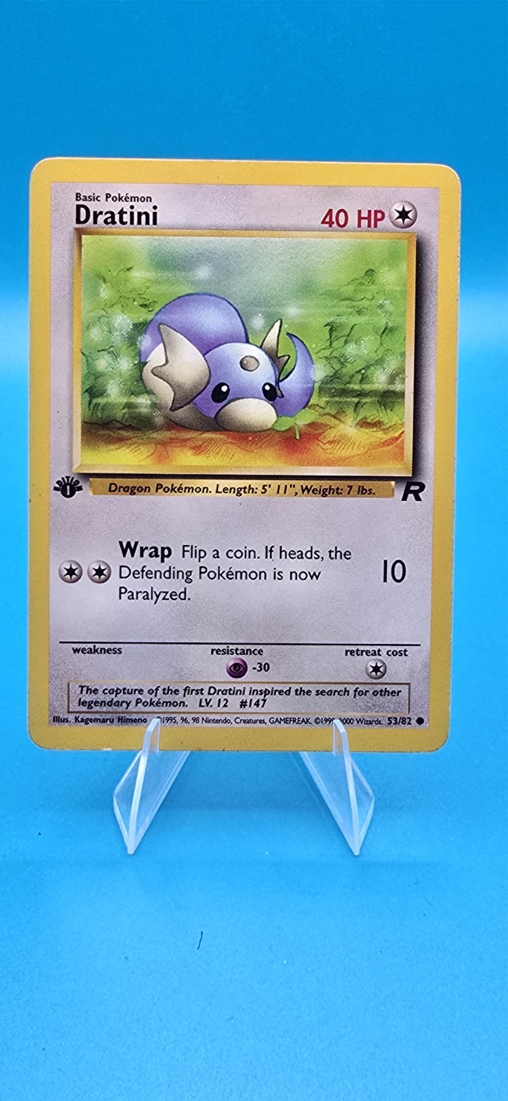 Pokemon Card Dratini 53/82 Team Rocket 1st Edition Common Card 