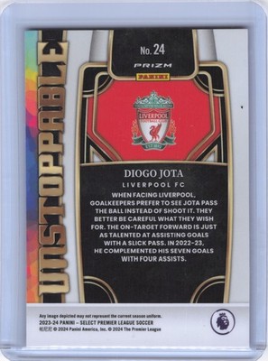2023-24 Panini Select Premier League #24 Diogo Jota Unstoppable