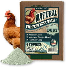 ARDEN LINE Zeolite Chicken Dust Bath, 6 Lb  All-Natural Finely Milled Zeolite D