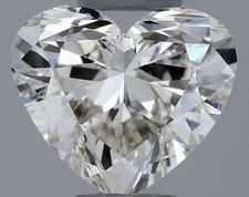 Loose Heart Shape GIA Certified 0.51 Ct Natural Diamond L Faint Brown/VS1 Grade 839.12 per carat