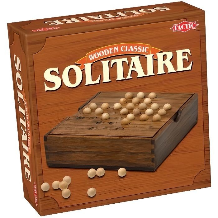 Solitaire en bois TACTIC pour stimuler la mémoire des adultes et la logique des enfants