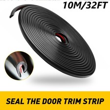 32ft Car Door Edge Trim Molding Rubber Seal Strip Scratch Protector Guard Decor