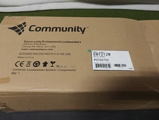 Community ENT212W 2-Way Compact Column Array Speaker, White