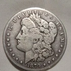 1879 Morgan Silver Dollar $1 90% Silver Business Strike Carson City KM#110