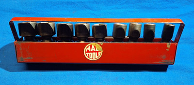 Mac tools 9 pc SAE 1/2'' dr 6pt shallow impact swivel socket set 15/16'' - 7/16''