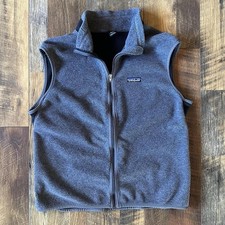 Vintage 90s Patagonia Men’s Gray Full Zip Fleece Vest Size L Made In USA