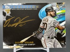 2023 Topps Inception David Villar Gold Ink #'d /25 Auto Silver Signings Giants