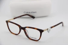 CALVIN KLEIN CK20507 240 HAVANA GOLD AUTHENTIC EYEGLASSES W/CASE 52-18
