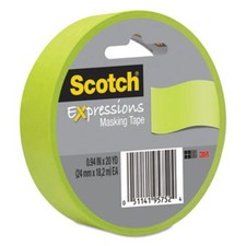 Scotch Expressions Masking Tape - 0.94" Width X 60 Ft Length - Writable Surface,