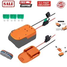 Power Wheel Adapter Compatible for Ridgid 18V li-ion Battery with Fuse & Wire...