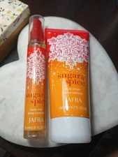 JAFRA Sugar & Spice Body Cream 200ml and Body Mist Duo 70ml 