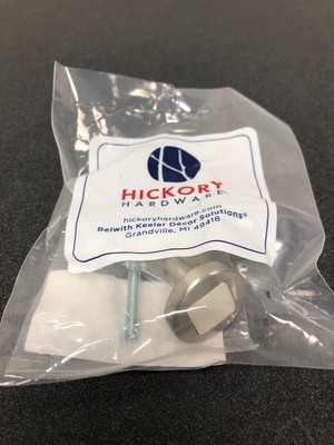 Hickory P3440-SNWM Loft 1'' Mushroom Knob - Satin Nickel/White Matte