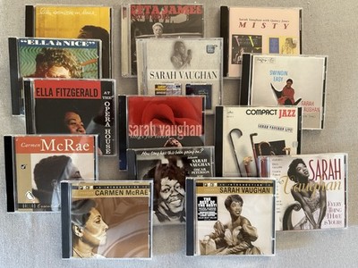 14 CD Women In Jazz Lot~ELLA FITZGERALD~SARAH VAUGHN~ETTA JAMES~CARMEN McRAE