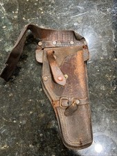 Vintage Leather Gun Holster Holder Western Cowboy Brown Hunting Holsters