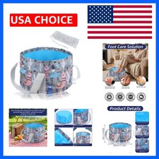 Foldable Bucket for Soaking Feet, Portable Foot Bath Tub Spa Basin Feet Soaki...