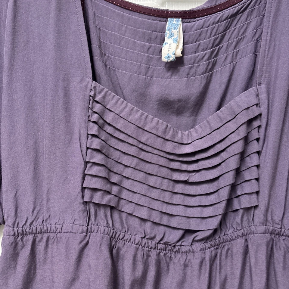 Vestido MAEVE Anthropologie Alyssum Púrpura Boho Cottagecore Festival Campesino Talla M Foto 3 de 4