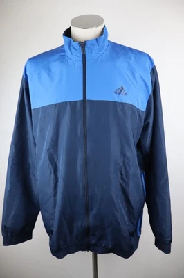 ADIDAS Chaqueta Deportiva Hombre Vintage Cierre Cremallera Azul 3XL - Imagen 1 de 4