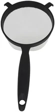Plastic Strainer Black 6 Inch