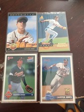 1992 Chipper Jones 9 Card Rookie Baseball Lot