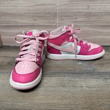 Nike Air Jordan 1 Mid Shoes Size 12C Fierce/Soft Pink Laces FD8781-116 GPC