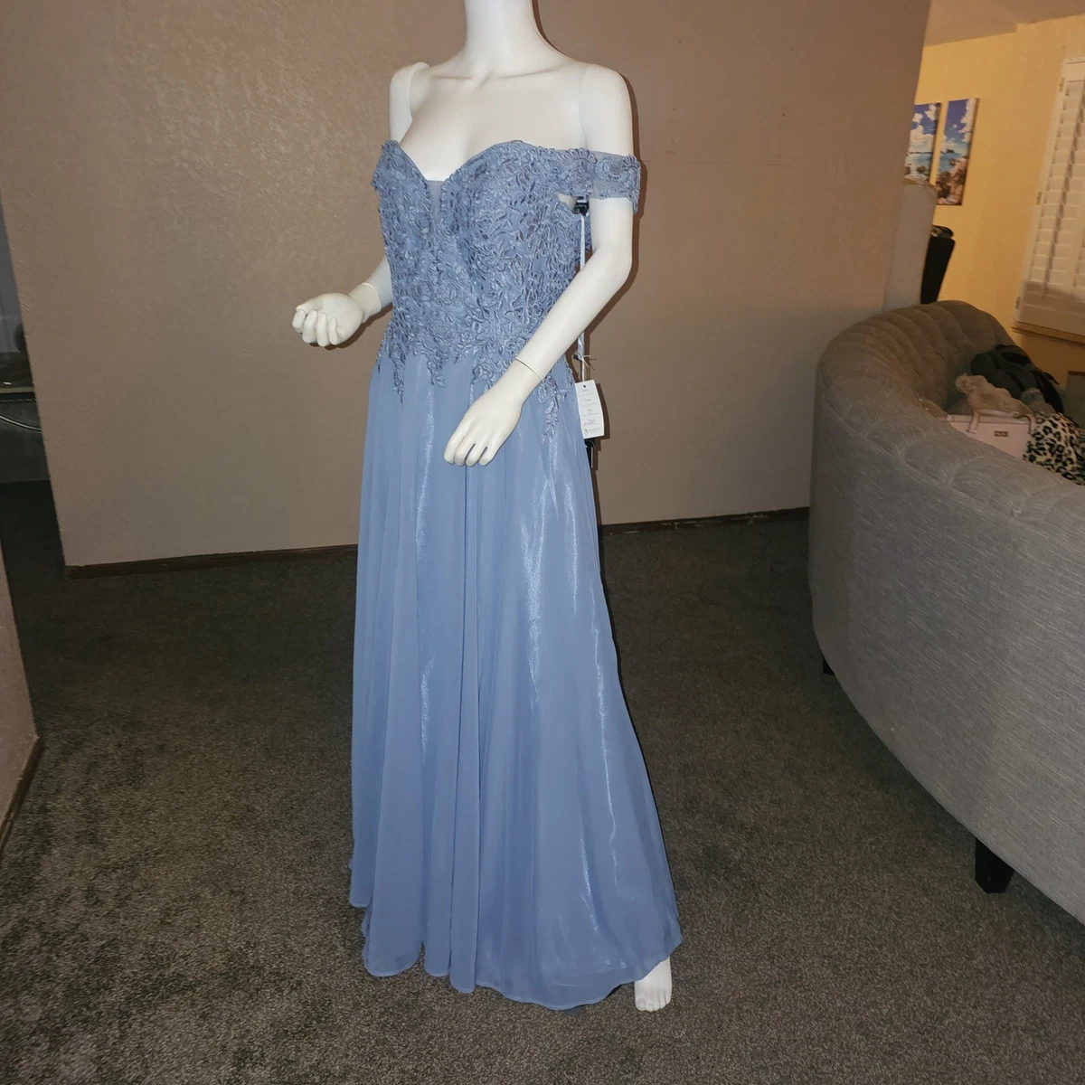 bcbgmaxazria dress blue Sayle Wedding Dress Anne Barge main image 0