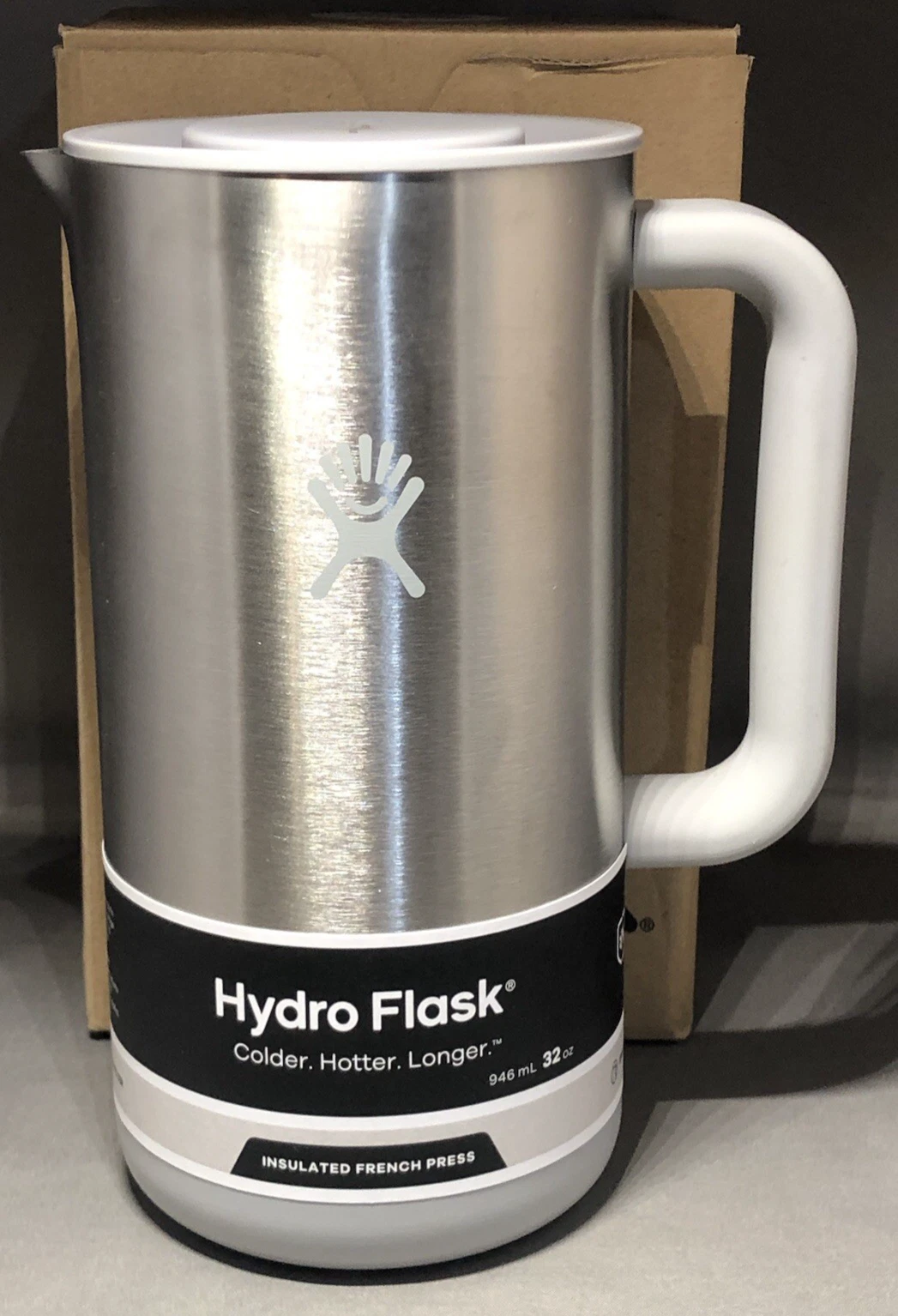 Hydro Flask Insulated French Press 32 oz ''BIRCH'' FP035 NOB
