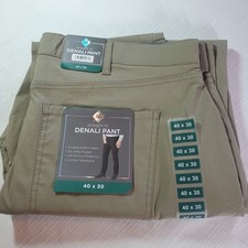 NEW Member's Mark Men's Straight Fit Denali Performance Pant Durable 40W x 30L