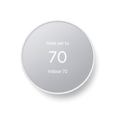 Google Nest GA01334-US Thermostat - Smart Programmable Thermostat, Snow