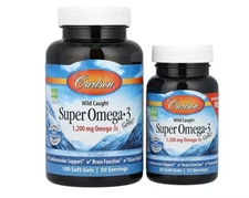 Carlson, Wild Caught Super Omega-3 Gems®, 100 + 30 Soft Gels
