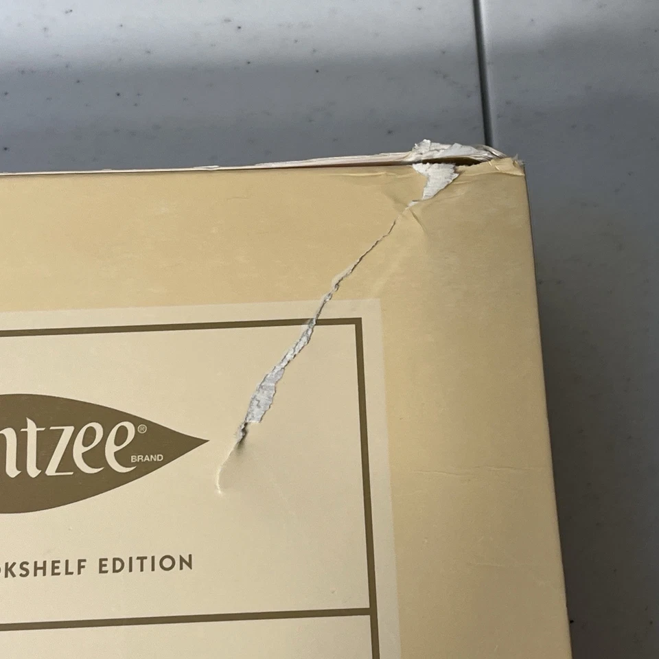 YAHTZEE Vintage Bookshelf Edition Collectible Linen Hasbro Board Game 2022 - Image 3 of 4