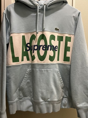 国際ブランド】 Supreme / Logo Lacoste on LACOSTE Logo Sweatshirt