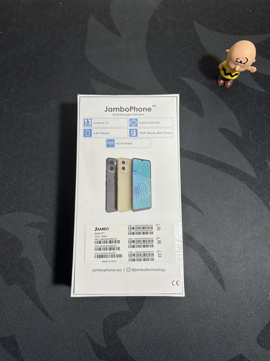 Jambo Phone Android 13 - Cosmic Black - Sealed (Crypto Jambo Phone Android 13 - Cosmic Black - Sealed (Crypto