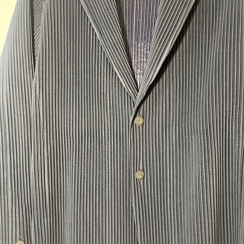 Homme Plisse Issey Miyake Pleated Navy Blazer - Picture 4 of 5