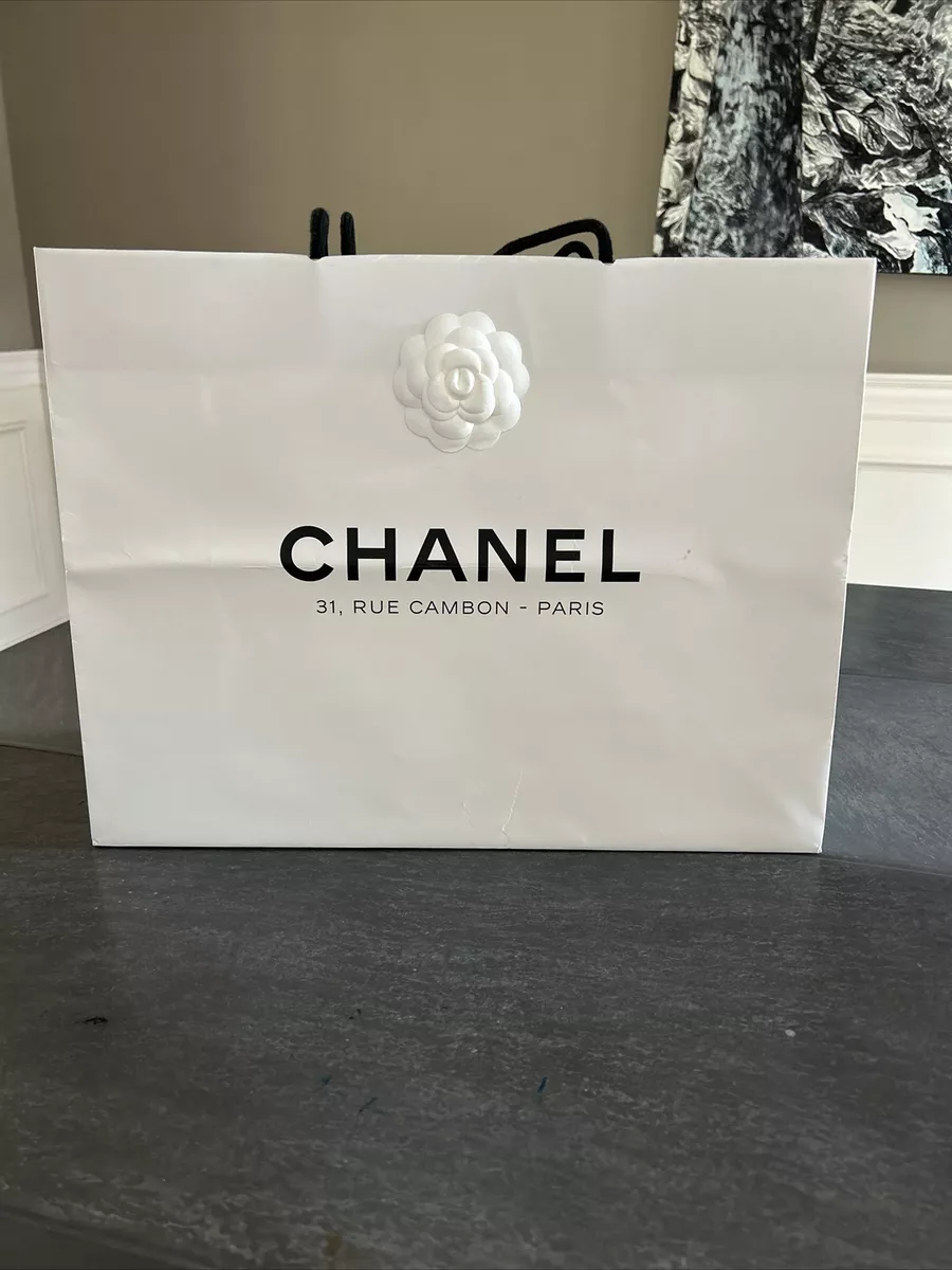 chanel paper shopping bags