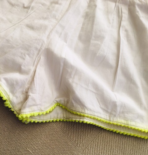 Janie and Jack Girls One-Piece White Outfil w/Neon Trim Size 5 - Picture 5 of 8