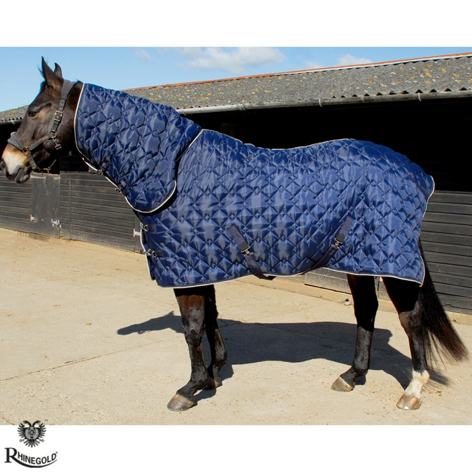 Schwere stabile Kombi Steppdecke Texas Diamond von Rhinegold Frottee Fleece gefüttert