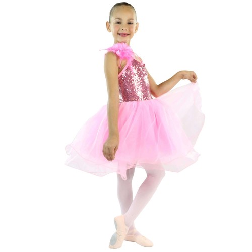 Camisa Danzcue Niñas Rosa Lentellera Ballet Tutú Vestido Fiesta Disfraces - Imagen 5 de 6