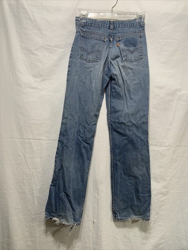 Vintage Levis Orange Tab Boys Size 8M Straight Leg Jeans USA Distressed - Picture 5 of 7