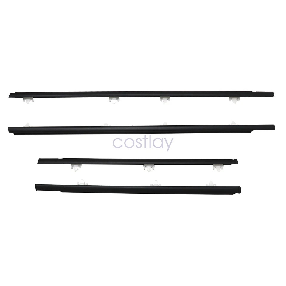 NUEVO 4 puertas línea de cinturón negro sello de goma para Nissan Sentra 1990-1994 sedán EE. UU. Foto 2 de 4