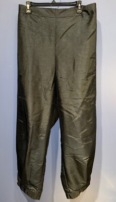 4X, Womens Black Harem, Shiney, Wide Leg, Button Cuff, Kika Vargas, NWT, 56 X 29