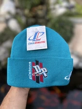 Vintage Logo Athletic Detroit Pistons Beanie Hat Cap Winter 90s NBA Grant Hill