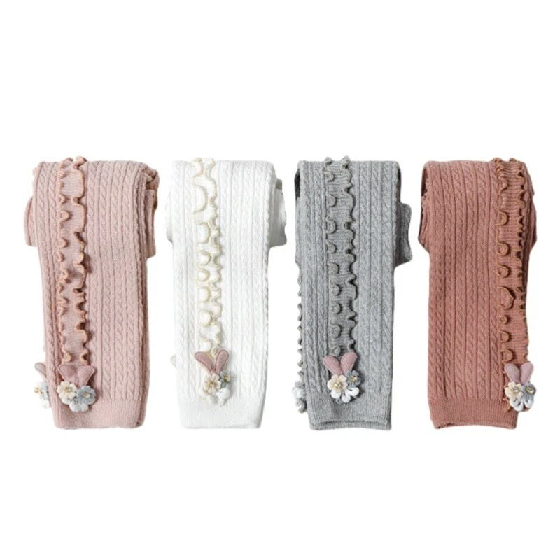 Primavera Otoño Hongos Leggings Para Bebés Niñas Leggins Algodón Niños Pantalones 6M-7Y Foto 3 de 4