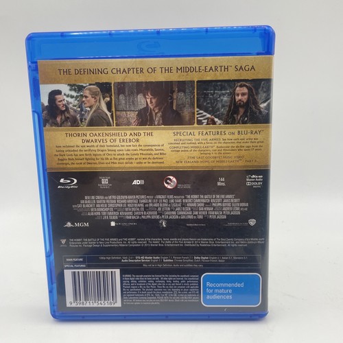 The Hobbit Trilogy Blu Ray B Bundle 2 Disc Versions Free Fast Tracked Postage - Picture 7 of 13