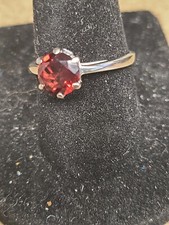 925 Ruby Ring 2.07 Grams Size 7.25