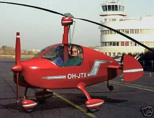 JT-11 Jukka-Termavaki Gyroplane Desk Airplane Wood Model Big New