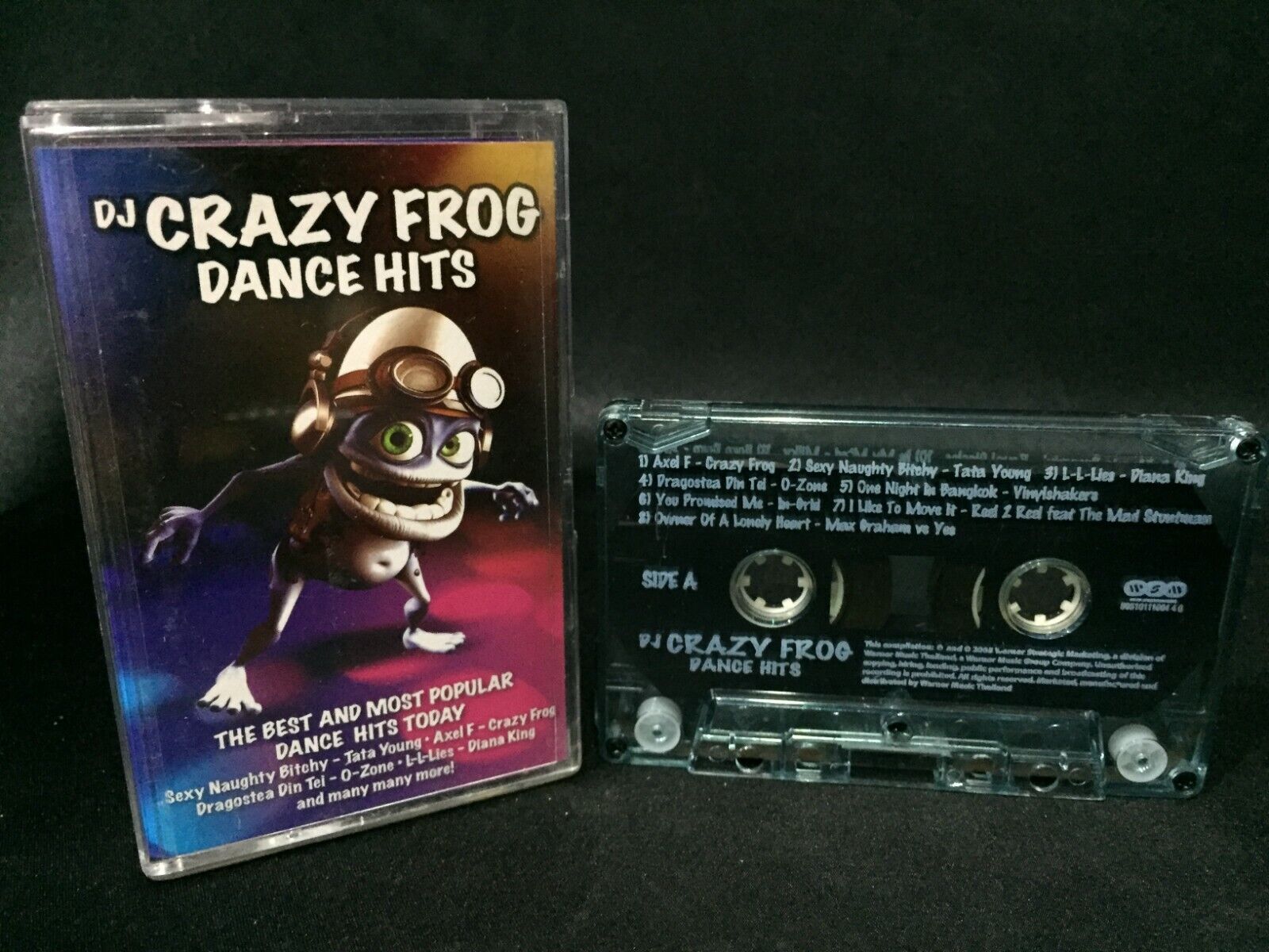 DJ Crazy Frog Dance Hits Cassette Tape (Warner Music Thailand 2005) Eurodance