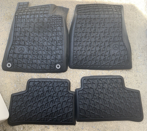 2020-23 Mercedes Benz CLA GLA GLB Floor Mat Tray Liners Set of 4 Black OEM - Picture 8 of 12